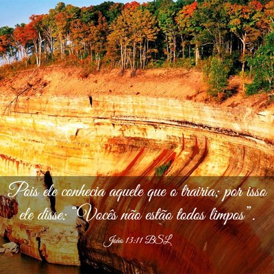 Picture 03 - João 13:11 BSL - Pois ele conhecia aquele que o trairia; por isso - Bible Verse Picture