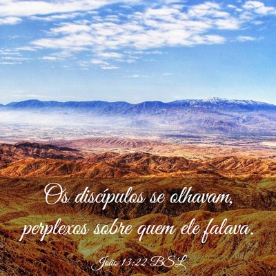 Picture 03 - João 13:22 BSL - Os discípulos se olhavam, perplexos sobre quem - Bible Verse Picture