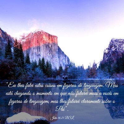 Picture 03 - João 16:25 BSL - “Eu lhes falei estas coisas em figuras de - Bible Verse Picture