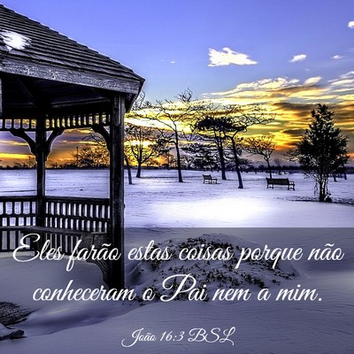 Picture 03 - João 16:3 BSL - Eles farão estas coisas porque não conheceram o - Bible Verse Picture