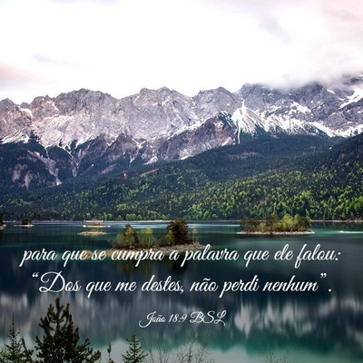 Picture 03 - João 18:9 BSL - para que se cumpra a palavra que ele falou: - Bible Verse Picture
