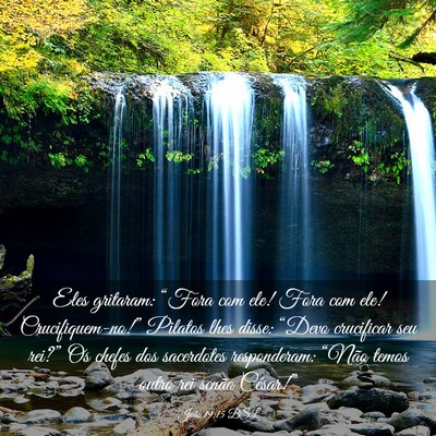 Picture 03 - João 19:15 BSL - Eles gritaram: “Fora com ele! Fora com ele! - Bible Verse Picture