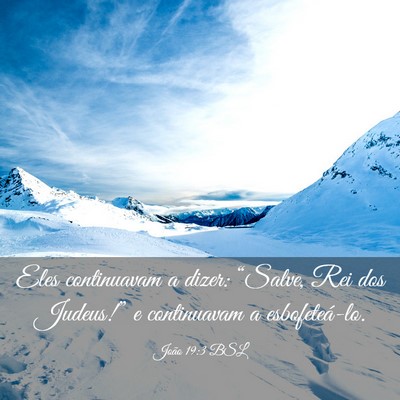 Picture 03 - João 19:3 BSL - Eles continuavam a dizer: “Salve, Rei dos - Bible Verse Picture