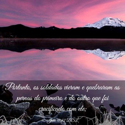 Picture 03 - João 19:32 BSL - Portanto, os soldados vieram e quebraram as - Bible Verse Picture
