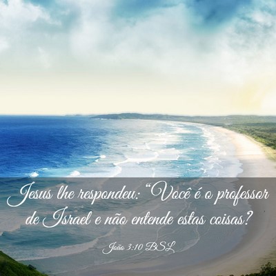 Picture 03 - João 3:10 BSL - Jesus lhe respondeu: “Você é o professor de - Bible Verse Picture