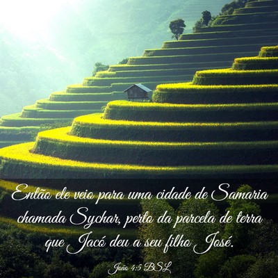 Picture 03 - João 4:5 BSL - Então ele veio para uma cidade de Samaria - Bible Verse Picture