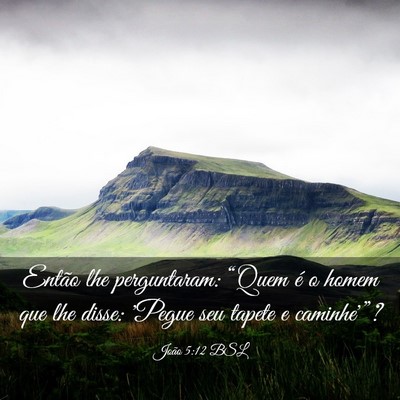 Picture 03 - João 5:12 BSL - Então lhe perguntaram: “Quem é o homem que - Bible Verse Picture