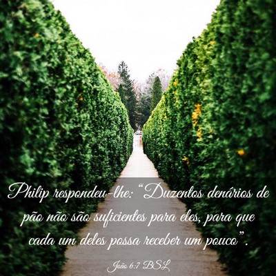 Picture 03 - João 6:7 BSL - Philip respondeu-lhe: “Duzentos denários de - Bible Verse Picture