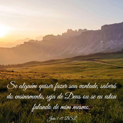 Picture 03 - João 7:17 BSL - Se alguém quiser fazer sua vontade, saberá do - Bible Verse Picture