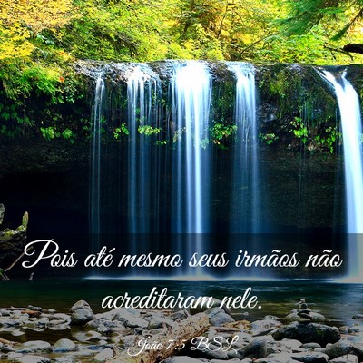 Picture 03 - João 7:5 BSL - Pois até mesmo seus irmãos não acreditaram - Bible Verse Picture