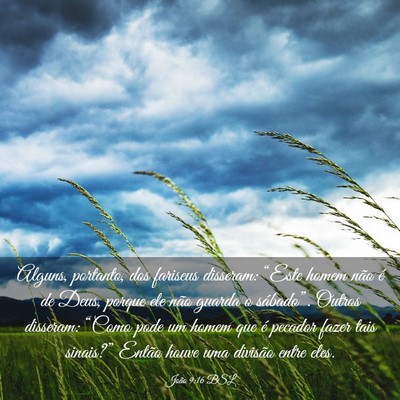 Picture 03 - João 9:16 BSL - Alguns, portanto, dos fariseus disseram: “Este - Bible Verse Picture