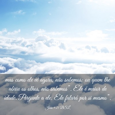 Picture 03 - João 9:21 BSL - mas como ele vê agora, não sabemos; ou quem lhe - Bible Verse Picture