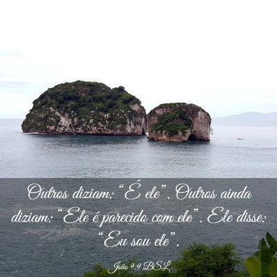 Picture 03 - João 9:9 BSL - Outros diziam: “É ele”. Outros ainda diziam: - Bible Verse Picture