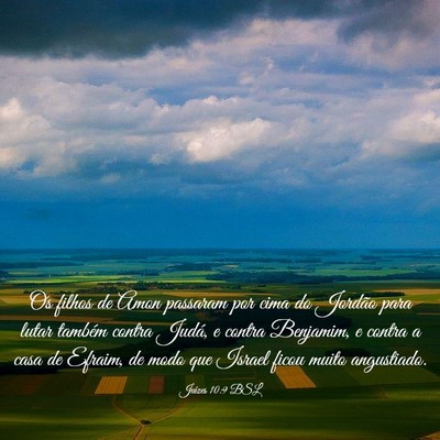 Picture 03 - Juízes 10:9 BSL - Os filhos de Amon passaram por cima do Jordão - Bible Verse Picture