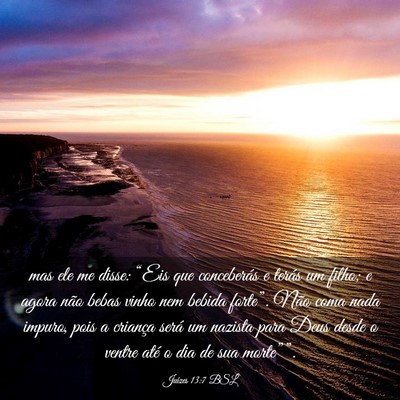 Picture 03 - Juízes 13:7 BSL - mas ele me disse: “Eis que conceberás e terás - Bible Verse Picture