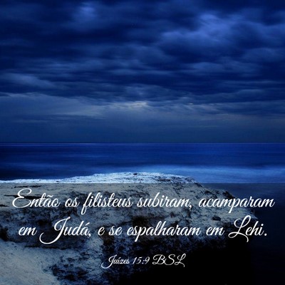 Picture 03 - Juízes 15:9 BSL - Então os filisteus subiram, acamparam em Judá, - Bible Verse Picture