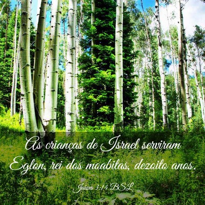 Picture 03 - Juízes 3:14 BSL - As crianças de Israel serviram Eglon, rei dos - Bible Verse Picture