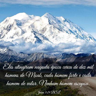 Picture 03 - Juízes 3:29 BSL - Eles atingiram naquela época cerca de dez mil - Bible Verse Picture