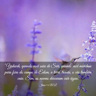 Picture 03 - Juízes 5:4 BSL - “Yahweh, quando você saiu de Seir, quando - Bible Verse Picture