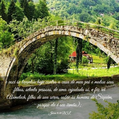Picture 03 - Juízes 9:18 BSL - e você se levantou hoje contra a casa de meu pai - Bible Verse Picture