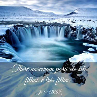 Picture 03 - Jó 1:2 BSL - There nasceram para ele sete filhos e três - Bible Verse Picture