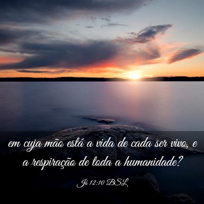 Picture 03 - Jó 12:10 BSL - em cuja mão está a vida de cada ser vivo, e a - Bible Verse Picture