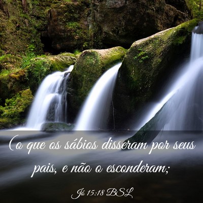 Picture 03 - Jó 15:18 BSL - (o que os sábios disseram por seus pais, e não - Bible Verse Picture