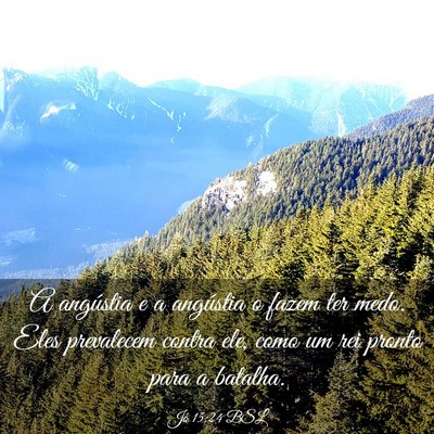 Picture 03 - Jó 15:24 BSL - A angústia e a angústia o fazem ter medo. Eles - Bible Verse Picture