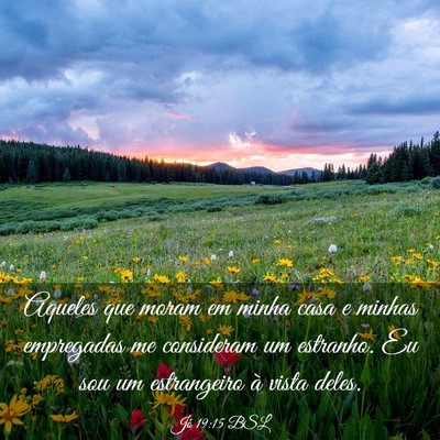 Picture 03 - Jó 19:15 BSL - Aqueles que moram em minha casa e minhas - Bible Verse Picture