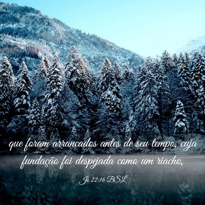Picture 03 - Jó 22:16 BSL - que foram arrancados antes de seu tempo, cuja - Bible Verse Picture