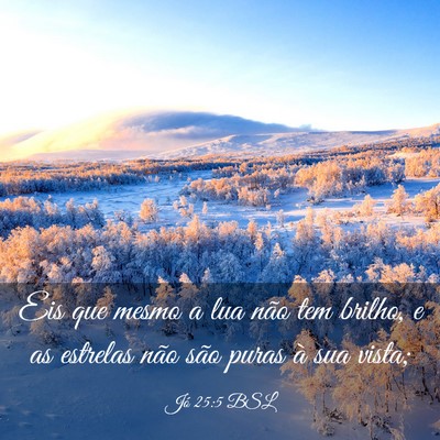 Picture 03 - Jó 25:5 BSL - Eis que mesmo a lua não tem brilho, e as - Bible Verse Picture