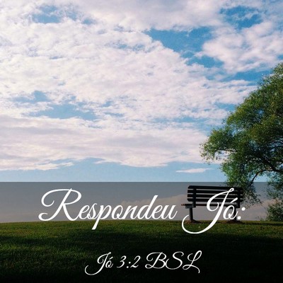 Picture 03 - Jó 3:2 BSL - Respondeu - Bible Verse Picture