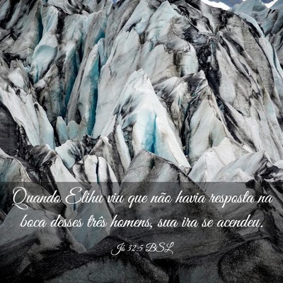Picture 03 - Jó 32:5 BSL - Quando Elihu viu que não havia resposta na boca - Bible Verse Picture
