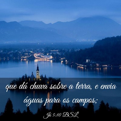 Picture 03 - Jó 5:10 BSL - que dá chuva sobre a terra, e envia águas para - Bible Verse Picture