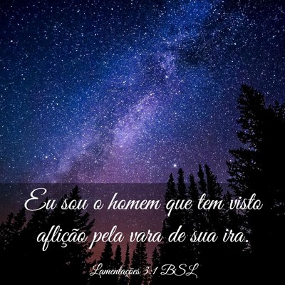 Picture 03 - Lamentações 3:1 BSL - Eu sou o homem que tem visto aflição pela vara - Bible Verse Picture