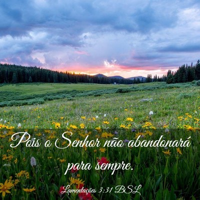 Picture 03 - Lamentações 3:31 BSL - Pois o Senhor não abandonará para - Bible Verse Picture