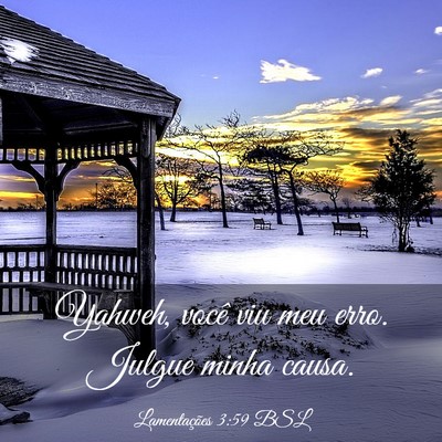 Picture 03 - Lamentações 3:59 BSL - Yahweh, você viu meu erro. Julgue minha - Bible Verse Picture
