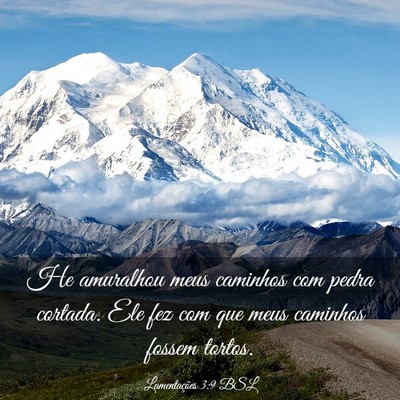 Picture 03 - Lamentações 3:9 BSL - He amuralhou meus caminhos com pedra cortada. Ele - Bible Verse Picture