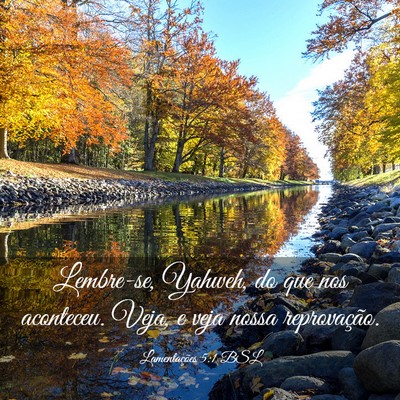 Picture 03 - Lamentações 5:1 BSL - Lembre-se, Yahweh, do que nos aconteceu. Veja, e - Bible Verse Picture