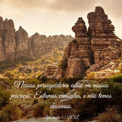 Picture 03 - Lamentações 5:5 BSL - Nossos perseguidores estão em nossos pescoços. - Bible Verse Picture