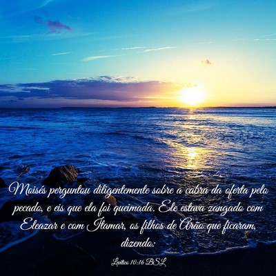 Picture 03 - Levítico 10:16 BSL - Moisés perguntou diligentemente sobre a cabra da - Bible Verse Picture
