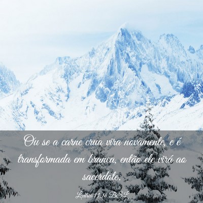 Picture 03 - Levítico 13:16 BSL - Ou se a carne crua vira novamente, e é - Bible Verse Picture