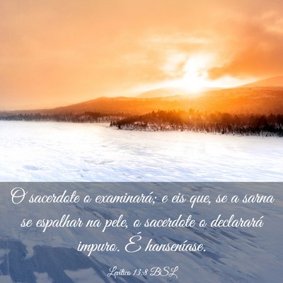 Picture 03 - Levítico 13:8 BSL - O sacerdote o examinará; e eis que, se a sarna - Bible Verse Picture