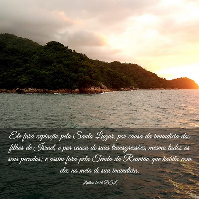 Picture 03 - Levítico 16:16 BSL - Ele fará expiação pelo Santo Lugar, por causa - Bible Verse Picture