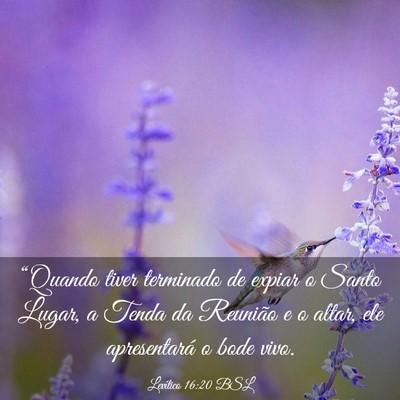 Picture 03 - Levítico 16:20 BSL - “Quando tiver terminado de expiar o Santo - Bible Verse Picture