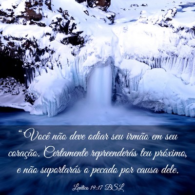 Picture 03 - Levítico 19:17 BSL - “'Você não deve odiar seu irmão em seu - Bible Verse Picture
