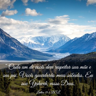 Picture 03 - Levítico 19:3 BSL - “'Cada um de vocês deve respeitar sua mãe e - Bible Verse Picture