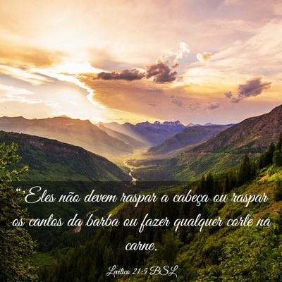 Picture 03 - Levítico 21:5 BSL - “'Eles não devem raspar a cabeça ou raspar os - Bible Verse Picture