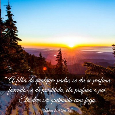 Picture 03 - Levítico 21:9 BSL - “'A filha de qualquer padre, se ela se profana - Bible Verse Picture