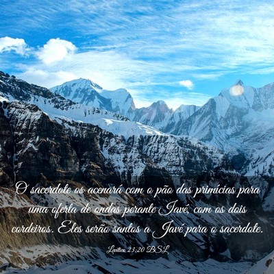 Picture 03 - Levítico 23:20 BSL - O sacerdote os acenará com o pão das primícias - Bible Verse Picture